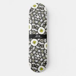 Band eins Kaleidoskop Art zwei Skateboard