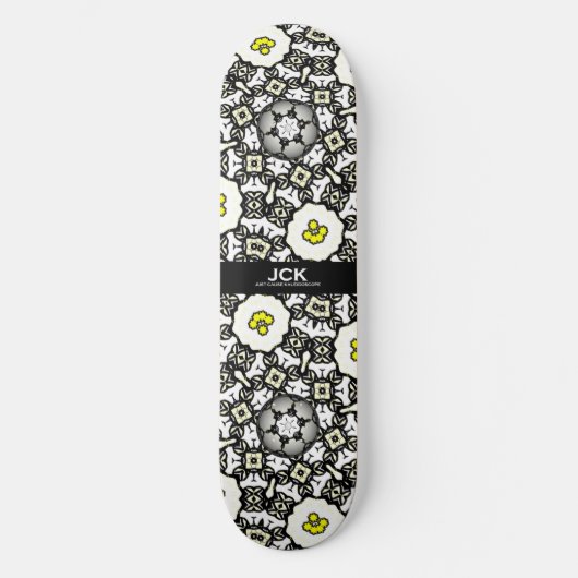 Band eins Kaleidoskop Art zwei Skateboard (Vorderseite)
