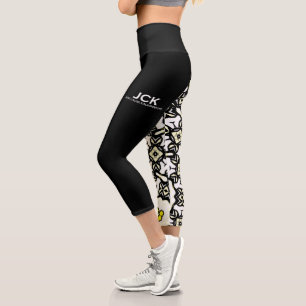 Band eins Kaleidoskop Kunst sieben Capri Leggings