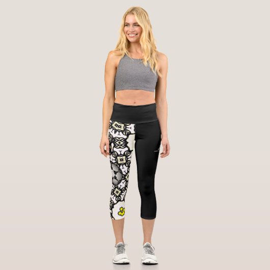 Band eins Kaleidoskop Kunst sieben Capri Leggings (Vorderseite)