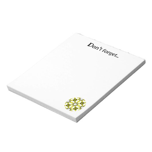 Band eins Kaleidoskop Kunst sieben Notizblock (Rotiert)