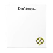 Band eins Kaleidoskop Kunst sieben Notizblock (Vorderseite)