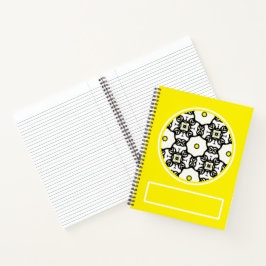 Band eins Kaleidoskop Kunst sieben Notizblock