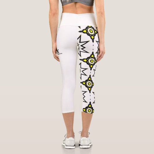 Band eins Kaleidoskop Kunst siebzehn Capri Leggings (Rückseite)