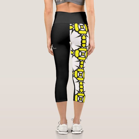 Band eins Kaleidoskop Kunst vierzehn Capri Leggings (Rückseite)