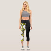 Band eins Kaleidoskop Kunst vierzehn Capri Leggings (Vorderseite)