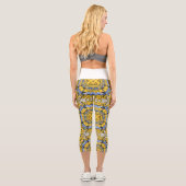 Band elf Kaleidoskop Art 3 Capri Leggings (Rückseite)