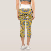 Band elf Kaleidoskop Art 8 Capri Leggings (Rückseite)