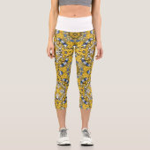 Band elf Kaleidoskop Art sechs Capri Leggings (Vorderseite)