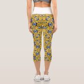 Band elf Kaleidoskop Art sechzehn Capri Leggings (Rückseite)
