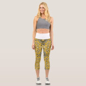 Band elf Kaleidoskop Art vier Capri Leggings (Vorderseite)
