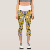 Band elf Kaleidoskop Art zwanzig Capri Leggings (Vorderseite)