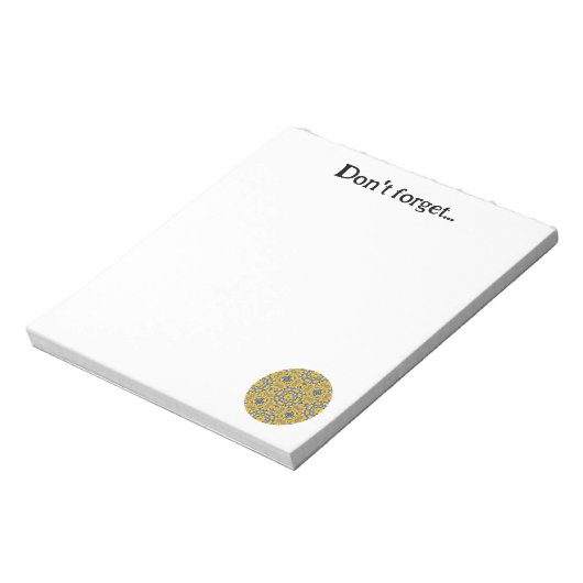 Band elf Kaleidoskop-Kunst 10 Notizblock (Rotiert)