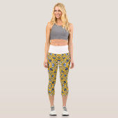 Band elf Kaleidoskop-Kunst achtzehn Capri Leggings (Vorderseite)