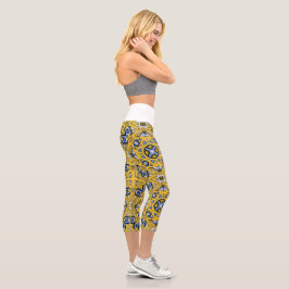 Band elf Kaleidoskop Kunst dreizehn Capri Leggings