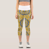 Band elf Kaleidoskop-Kunst einundzwanzig Capri Leggings (Vorderseite)
