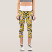 Band elf Kaleidoskop-Kunst fünfzehn Capri Leggings (Vorderseite)