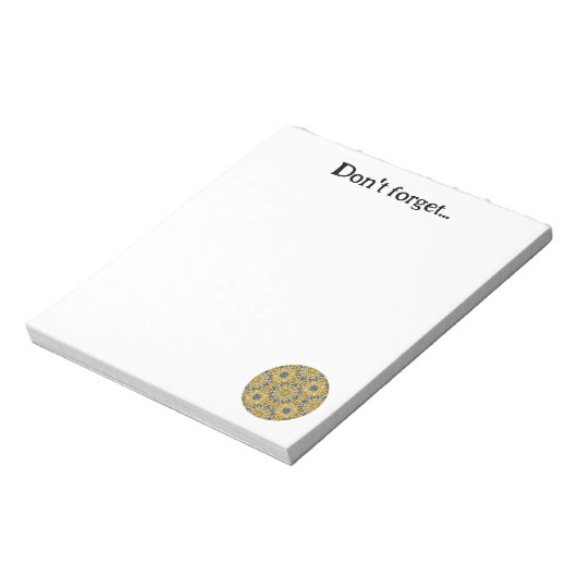 Band elf Kaleidoskop Kunst sieben Notizblock (Rotiert)