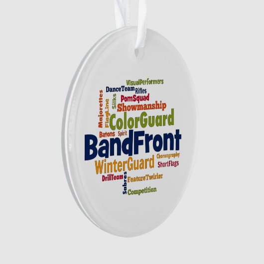 Band-FrontWord-Wolke Ornament (Vorderseite)