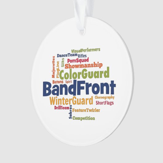Band-FrontWord-Wolke Ornament (Vorderseite)