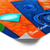 "Band Groove" Originalgemälde von R.A.Brown© Poster (Ecke)