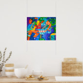 "Band Groove" Originalgemälde von R.A.Brown© Poster (Küche)