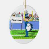 Band, große Trommel - Frau Keramikornament (Rechts)