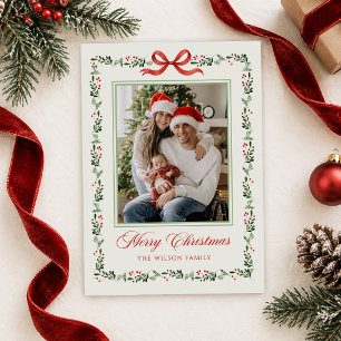 Band Grüne Fotografie Weihnachtskarte Einladung