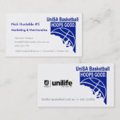 Band-gute Visitenkarte (Vorne/Hinten)