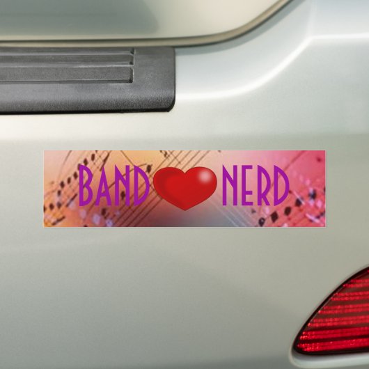 Band *heart* Nerd Autoaufkleber (Auf Auto)