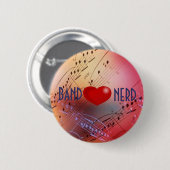 Band *heart* Nerd-Knopf Button (Vorne & Hinten)
