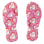 Band Hearts Badesandalen (Fußbett)