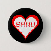 Band Hearts Button (Vorderseite)