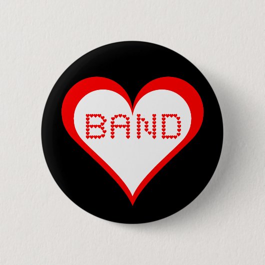 Band Hearts Button (Vorderseite)