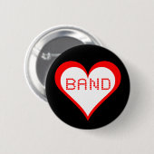 Band Hearts Button (Vorne & Hinten)