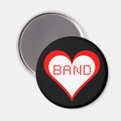 Band Hearts Magnet (Vorderseite/Rückseite)
