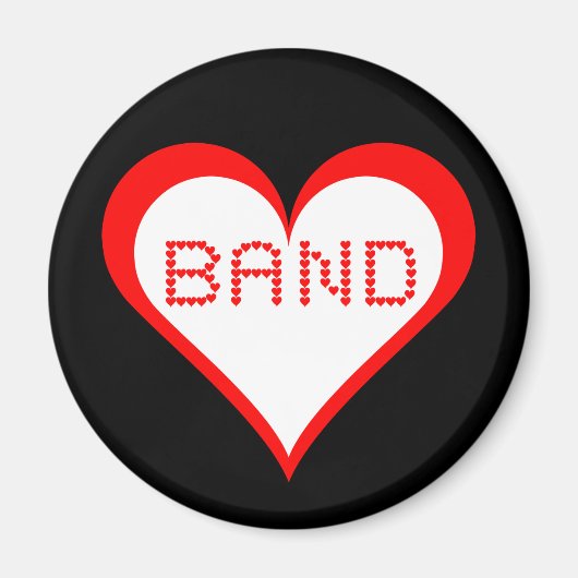 Band Hearts Magnet (Vorne)