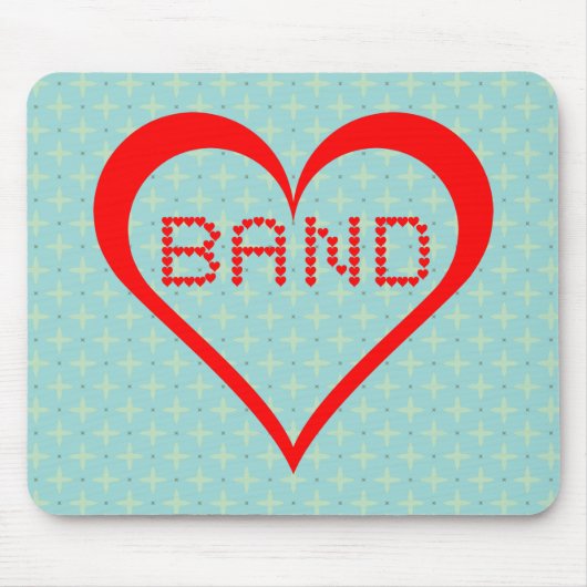 Band Hearts Mousepad (Vorne)