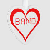 Band Hearts Ornament (Vorderseite)