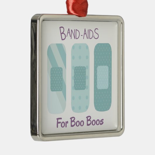 Band-Hilfen für BooBoos Silbernes Ornament (Rechts)