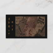 Band-Junkie Visitenkarte (Rückseite)