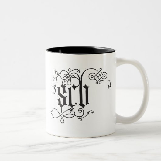 Band-Kaffee-Tasse Steve Carson Zweifarbige Tasse (Rechts)