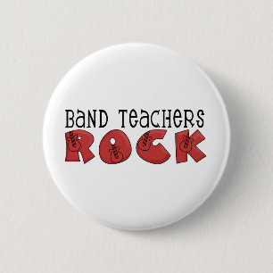 Band-Lehrer-Rock-T-Shirts und Geschenke Button