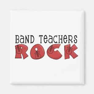 Band-Lehrer-Rock-T-Shirts und Geschenke Magnet