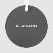 Band-Lehrer-Wertschätzung musikalische Bemerkungen Ornament (Rückseite)