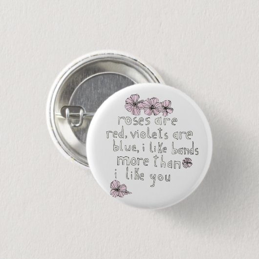 Band-Liebe-Knopf Button (Vorne & Hinten)