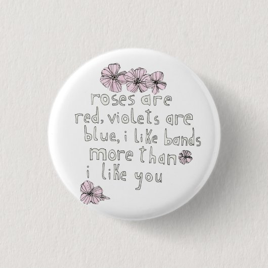 Band-Liebe-Knopf Button (Vorderseite)