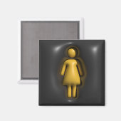 Band, Mädchen, Frau Magnet (Vorderseite/Rückseite)