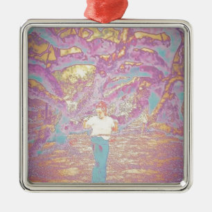 Band-Mädchen im Farbfilm Ornament Aus Metall
