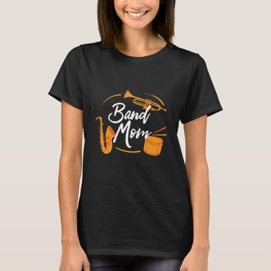 Band Mama Funny School Marching Band T-Shirt (Vorderseite)
